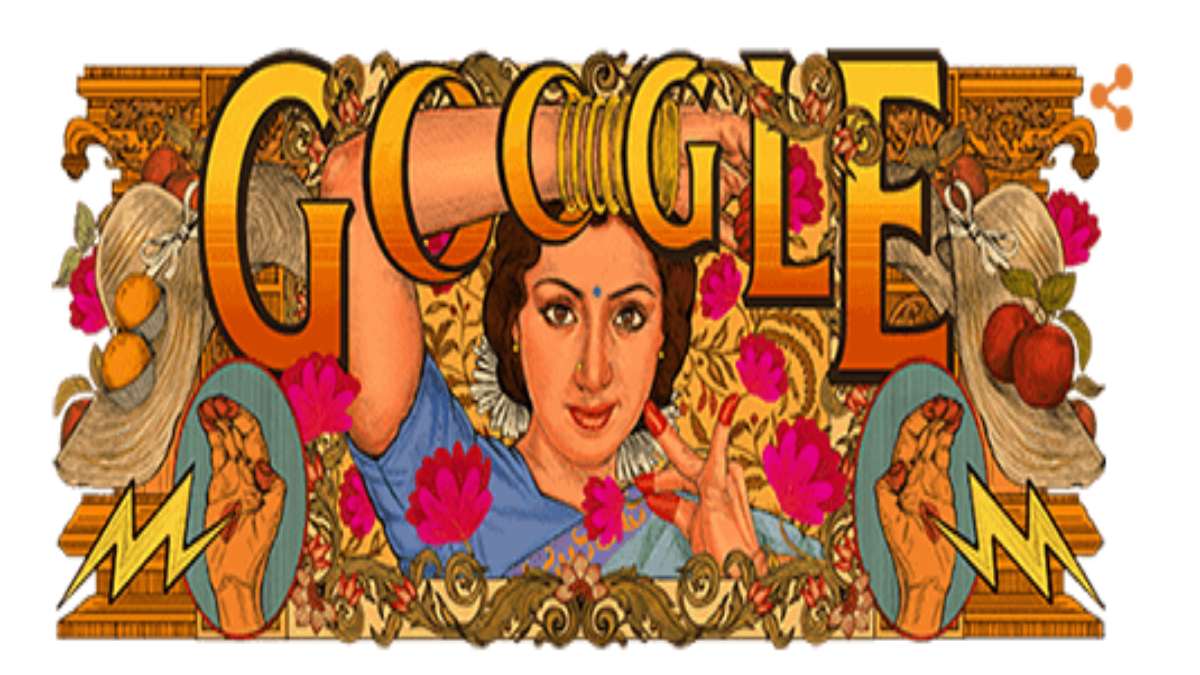 Google Doodle में आज नजर आ रही “मिस हवा हवाई”, Sridevi के 60वें जन्मदिन पर गूगल ने अभिनेत्री को किया याद