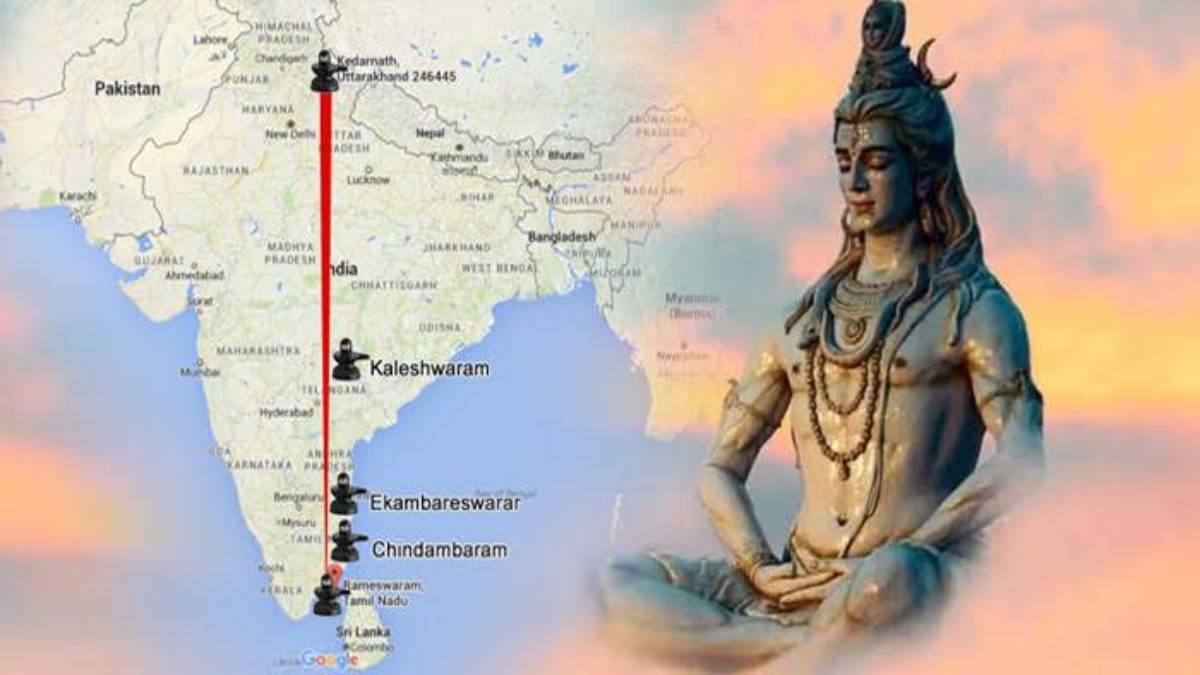 भारत के 5 शिवलिंग ढाई हजार किमी दूर होने के बाद भी है एक सीध में… शिव शक्ति अक्ष रेखा के ये मंदिर 4 हजार साल पहले बने