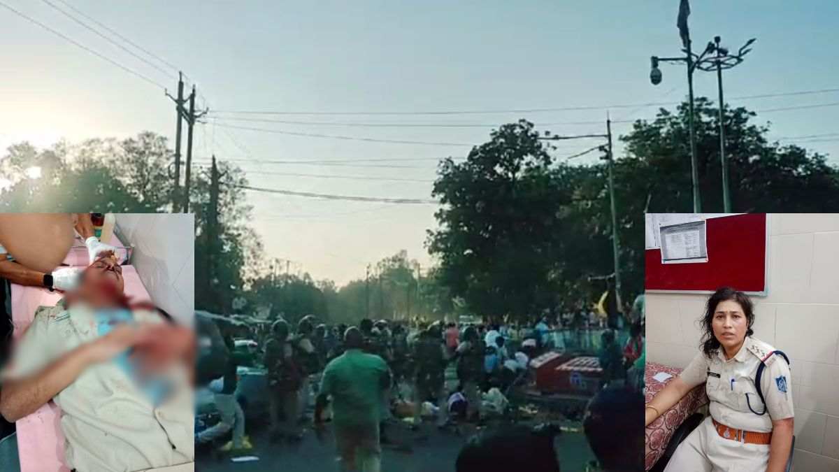 गोंडवाना गणतंत्र पार्टी के कार्यकर्ताओं ने पुलिस पर किया हमला: एक SI समेत दो घायल, अस्पताल में भर्ती