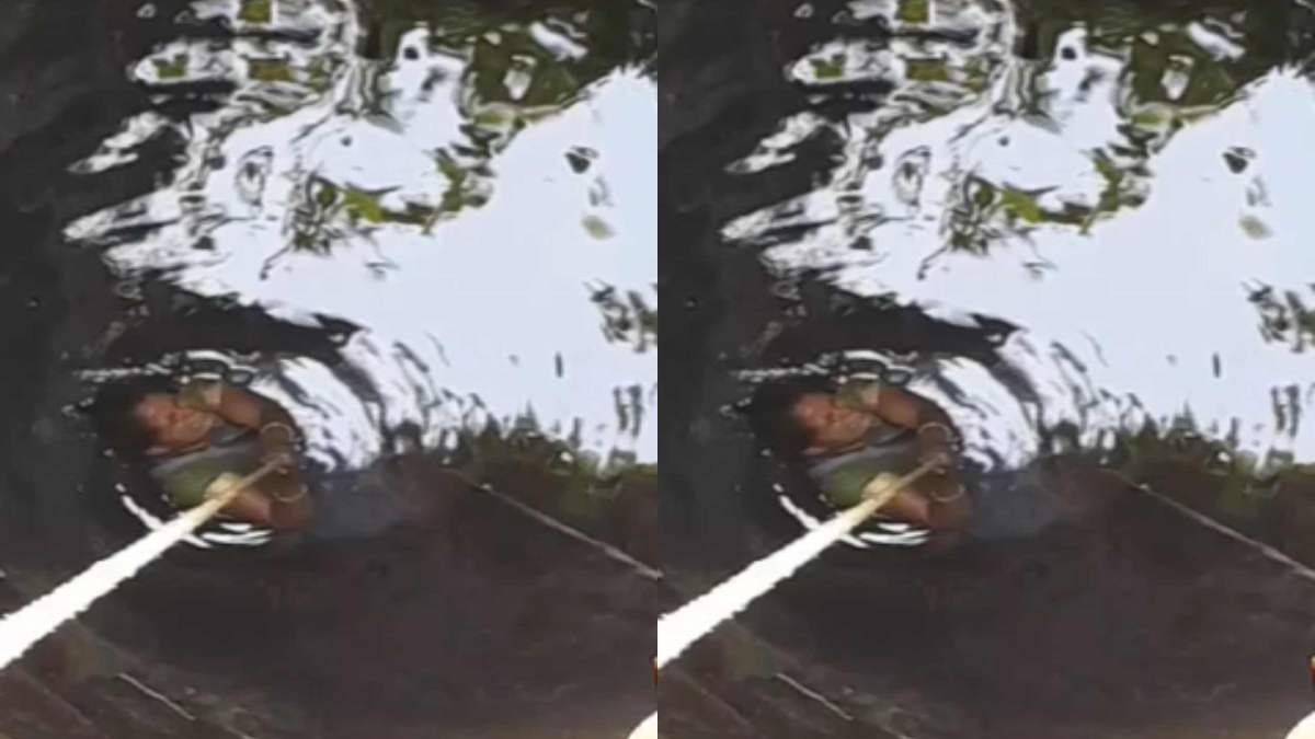 जल्लाद बना पति ! आपसी विवाद में पत्नी को रस्सी से कुएं में लटकाया, VIDEO वायरल, पुलिस ने लिया एक्शन