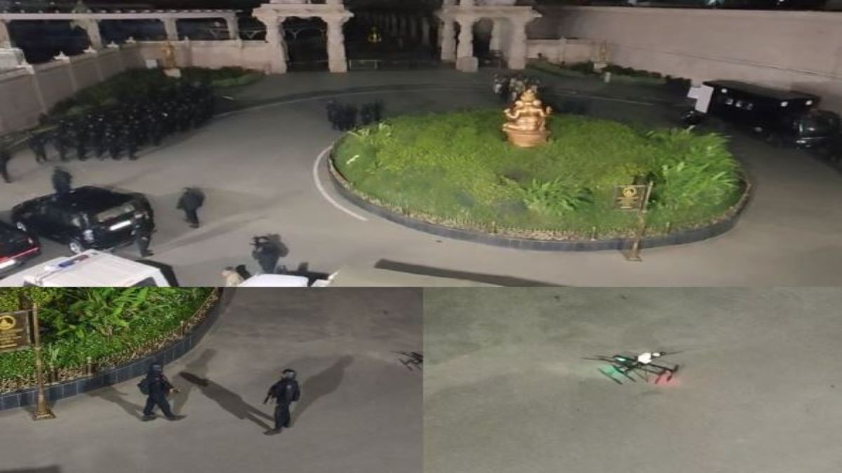 Mockdrill : महाकाल मंदिर के ऊपर मंडराया हेलीकॉप्टर, NSG कमांडों ने संभाला मोर्चा, परिसर को घेरकर शुरू की आतंकियों की तलाश, श्रद्धालुओं को भी बचाया, देखें वीडियो