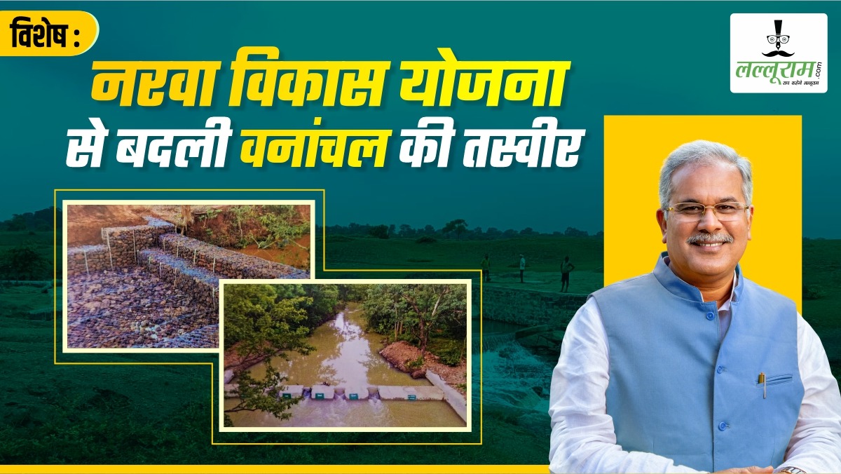 विशेष- नरवा विकास योजना से बदली तस्वीर: 44 नालों के 42302 हेक्टेयर जलग्रहण क्षेत्रों को किया गया उपचारित, 530 किसानों को मिला सीधा लाभ, वनाचल में आई खुशहाली