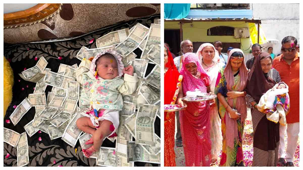 पुत्र रत्न की प्राप्ति भाग्य से, तो बेटियां सौभाग्य से: जबलपुर  में बेटी के जन्म पर परिवार में जश्न, अस्पताल से घर तक  रेड कारपेट बिछाकर नन्ही परी का किया स्वागत