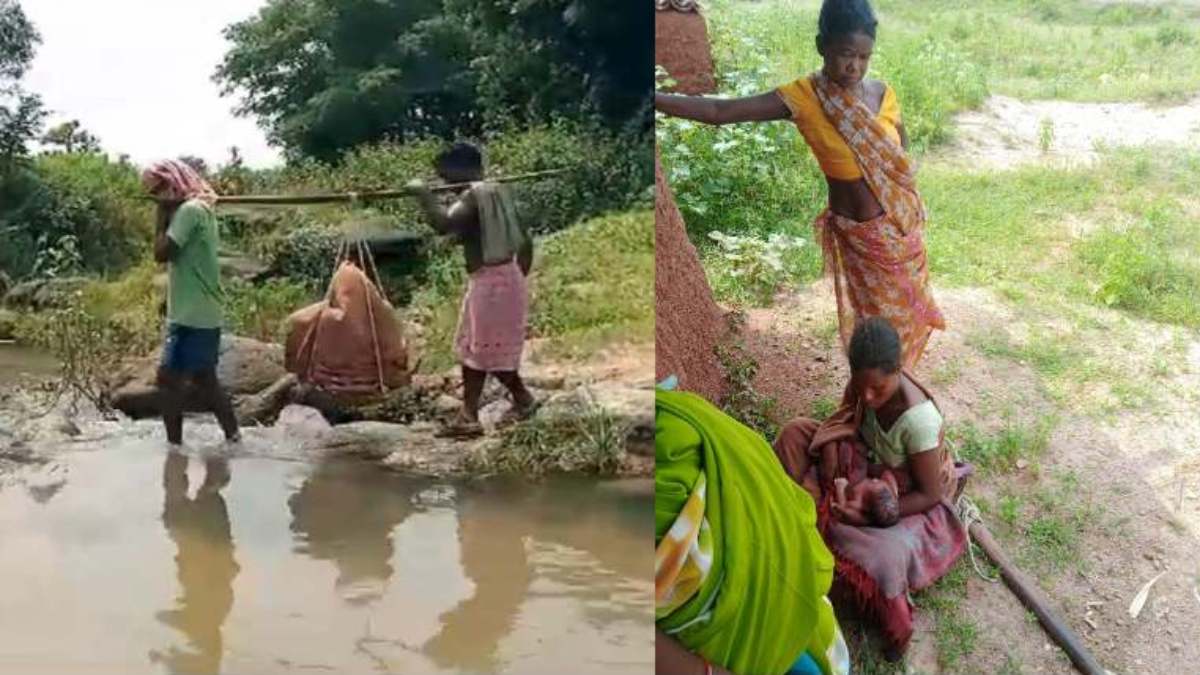 मूलभूत सुविधाओं के लिए जूझ रहे आदिवासी : महिला को प्रसव पीड़ा के बाद नहीं मिली एम्बुलेंस, कांवर से ढोकर 6 किलोमीटर दूर अस्पताल पहुंचे परिजन, रास्ते में ही बच्चे को दिया जन्म…