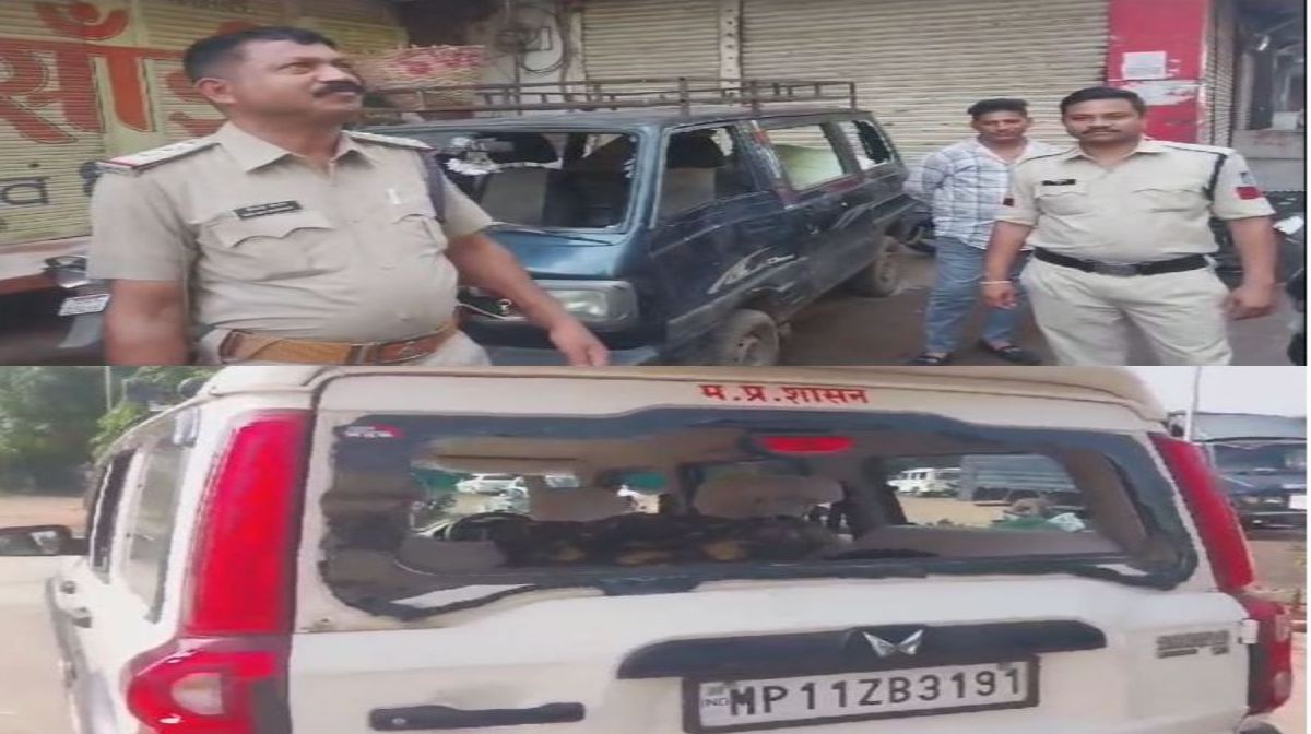 धार में अनंत चतुर्दशी की झांकी समारोह में पथरावः दो पुलिस कर्मी घायल, एसडीएम की गाड़ी में तोड़फोड़, शहर में चप्पे चप्पे पर पुलिस तैनात
