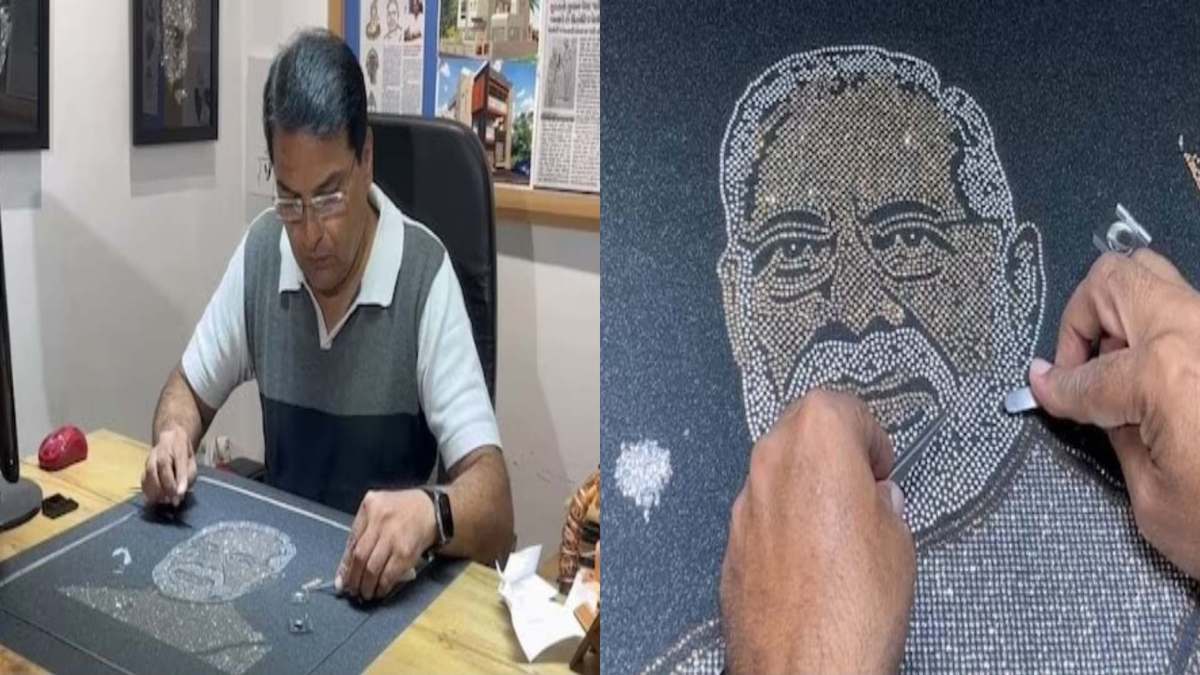 PM Modi Birthday : पीएम मोदी का जबरा फैन… जन्मदिन के लिए इस आर्किटेक्ट ने तैयार किया 7200 डायमंड से खास गिफ्ट