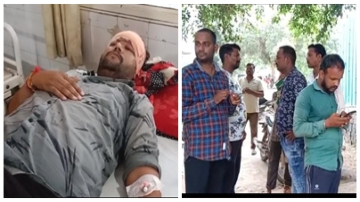 गणेश पूजन के दौरान दो पक्षों में विवाद: पंडाल में मां-बेटे समेत तीन पर तलवार से हमला, अस्पताल में भर्ती  