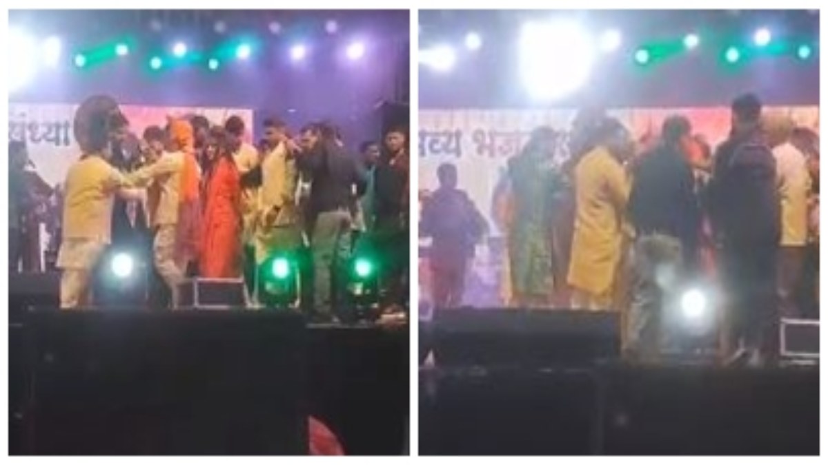 भजन संध्या में बीजेपी नेता की दबंगई VIDEO: मशहूर गायिका शहनाज अख्तर के साथी कलाकार से की मारपीट