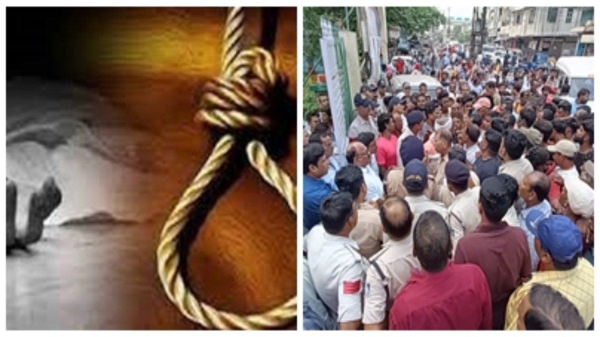 निगम कर्मी ने किया सुसाइड: फांसी लगाकर दी जान, परिजनों ने शव रखकर सड़क पर लगाया जाम, ये रही वजह  
