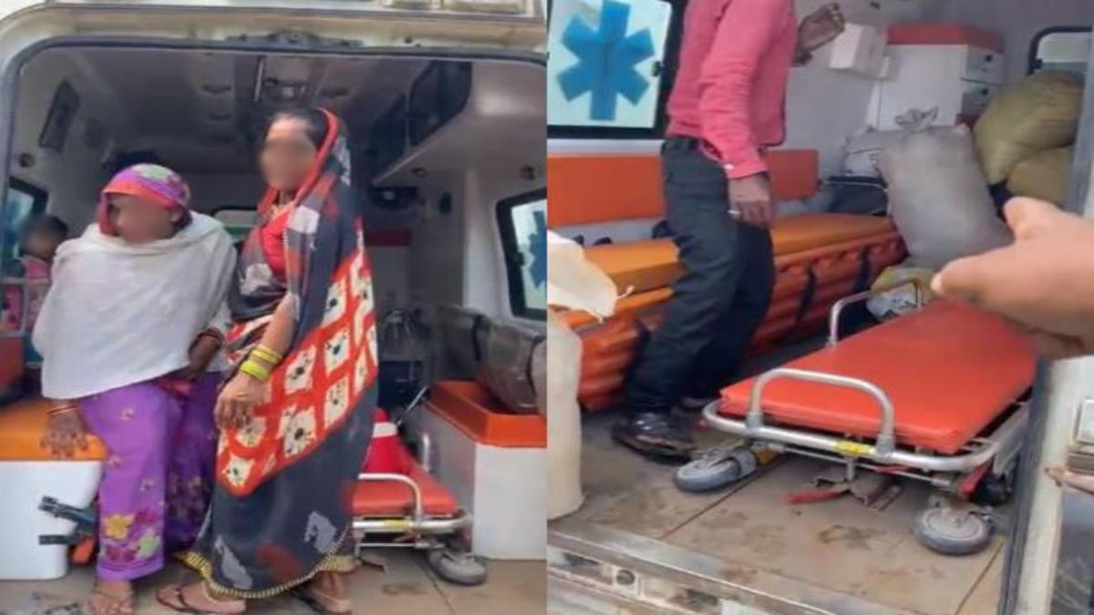 MP में कब सुधरेगी व्यवस्था ? एंबुलेंस में ढोई जा रही सवारियां, मरीजों को समय पर नहीं मिलती सुविधा, वीडियो वायरल