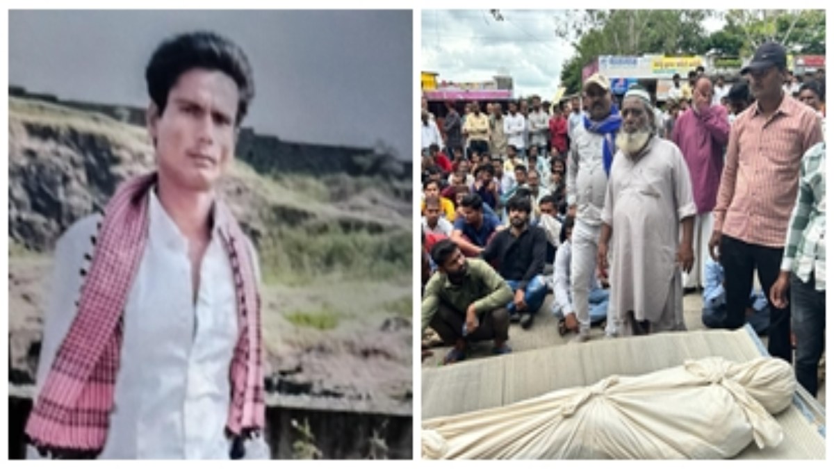 7 लोगों ने युवक को चाकू से गोदकर उतारा मौत के घाट: पत्नी का फॉर्म जमा करने ऑनलाइन सेंटर जा रहा था मृतक, थाने के सामने धरने पर बैठे परिजन