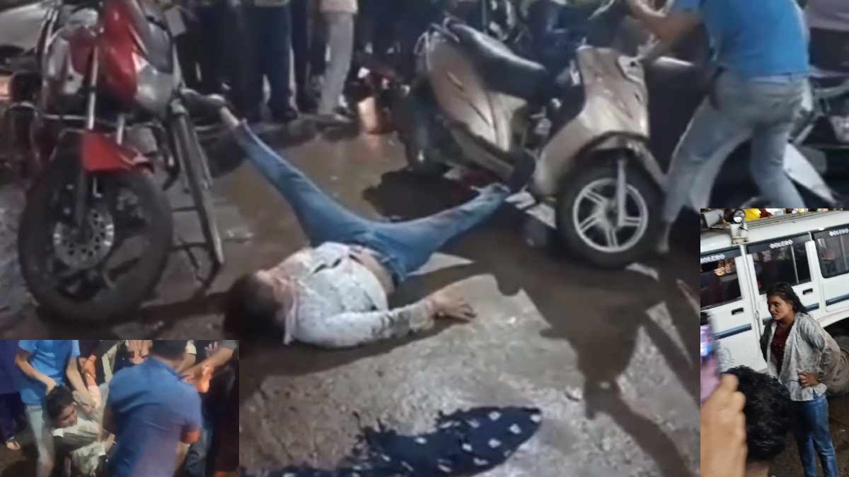 नशे में युवती का हाईवोल्टेज ड्रामा: सड़क से गुजर रहे लोगों के साथ मारपीट-गाली गलौज, पुलिस वाहन में तोड़फोड़ की कोशिश, वीडियो वायरल