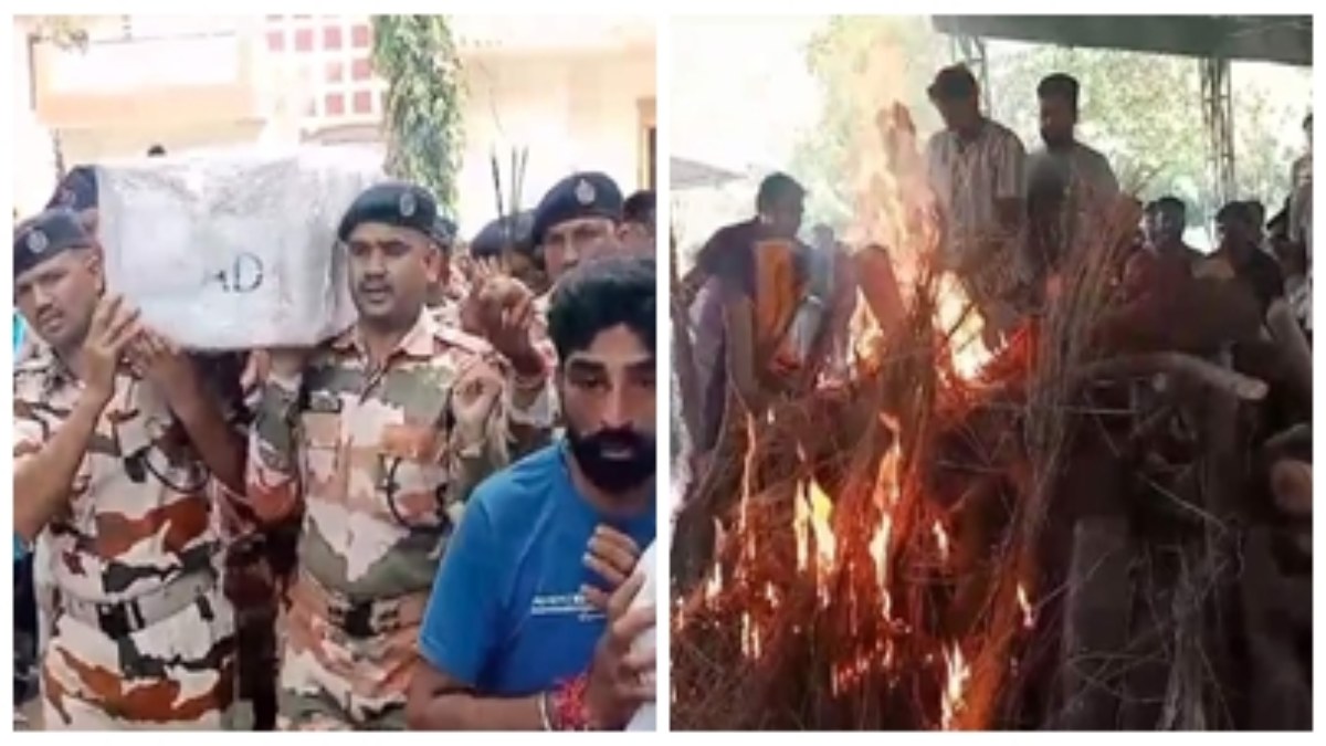पंचतत्व में विलीन हुआ ITBP के जवान का पार्थिव शरीर: शहरवासियों ने देशभक्ति नारों के साथ  रोहित को दी अंतिम विदाई