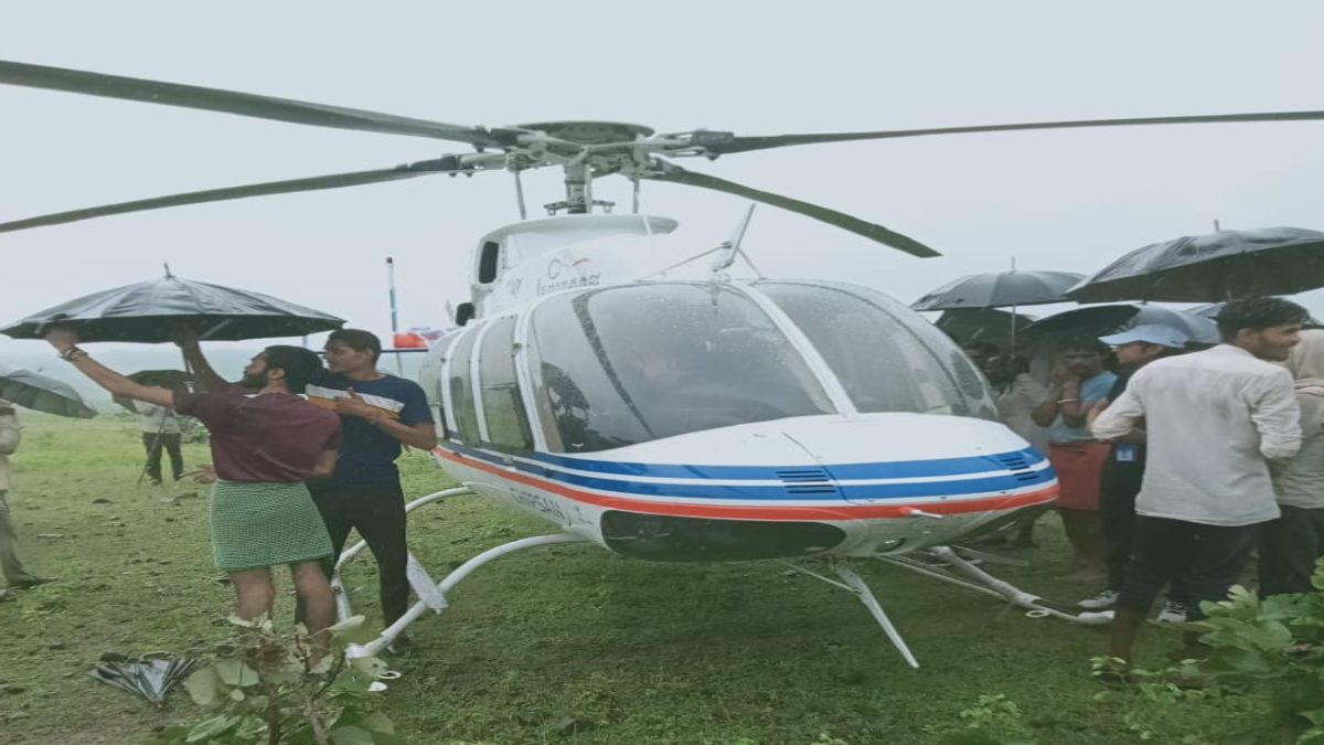 हेलीकॉप्टर की इमरजेंसी लैंडिंगः भोपाल से जयपुर जा रहा था हेलीकॉप्टर, ये रही वजह
