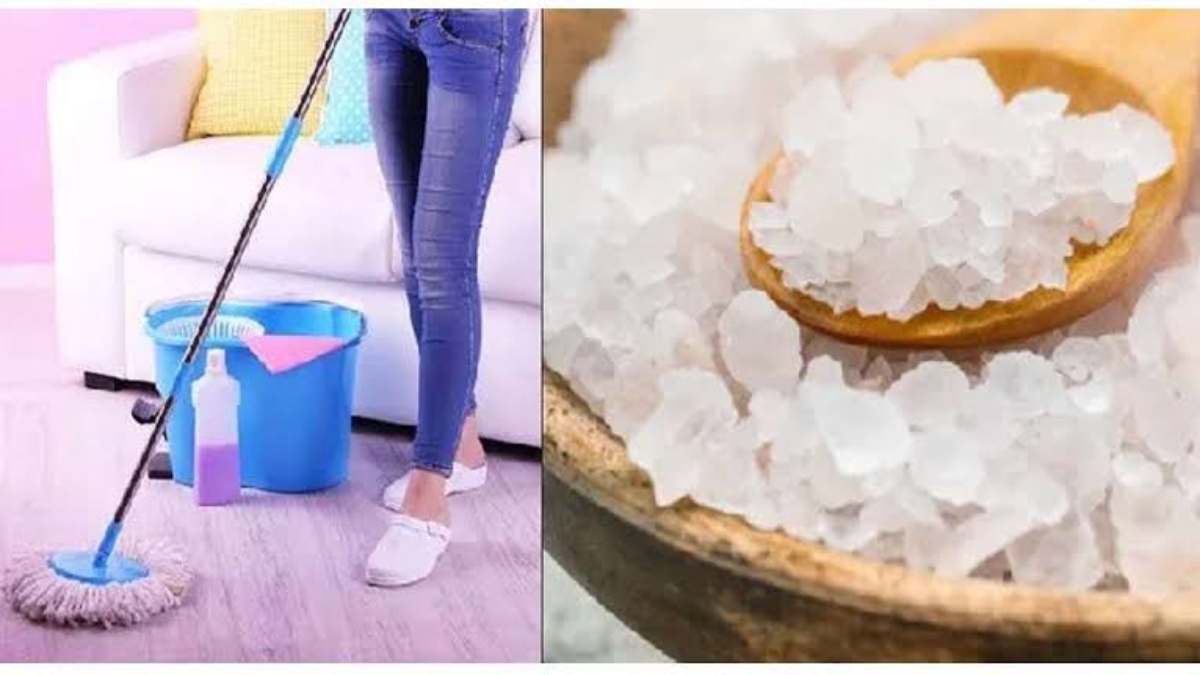 नमक पानी का पोछा फर्श से दूर करता है कीटाणु और बैक्टीरिया, पोछा लगाते समय डालें नमक …