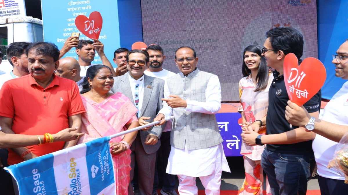 अपोलो सेज हॉस्पिटल्स का “दिल से” अभियान: CM ने किया स्वस्थ हृदय जागरूकता वाहन का फ्लैग ऑफ