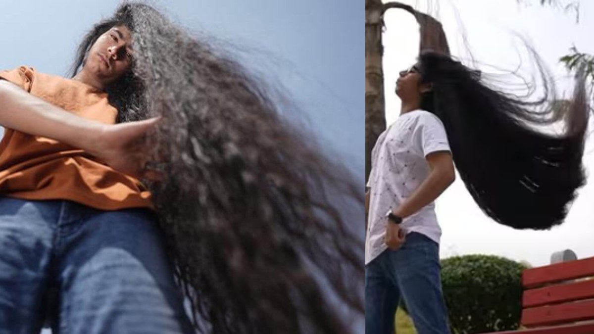 15 साल के लड़के ने लड़कियों को दी मात, बाल बढ़ाकर बनाया गिनीज वर्ल्ड रिकॉर्ड, जानिए बालों की लंबाई