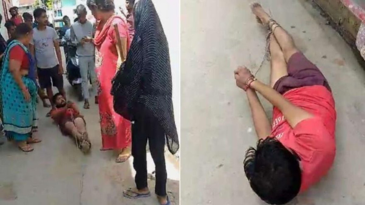 इंसानियत शर्मसार : लोगों ने डॉक्टर को चप्पल से पीटा, हाथ-पैर बांधकर सड़क पर घसीटा, Video वायरल
