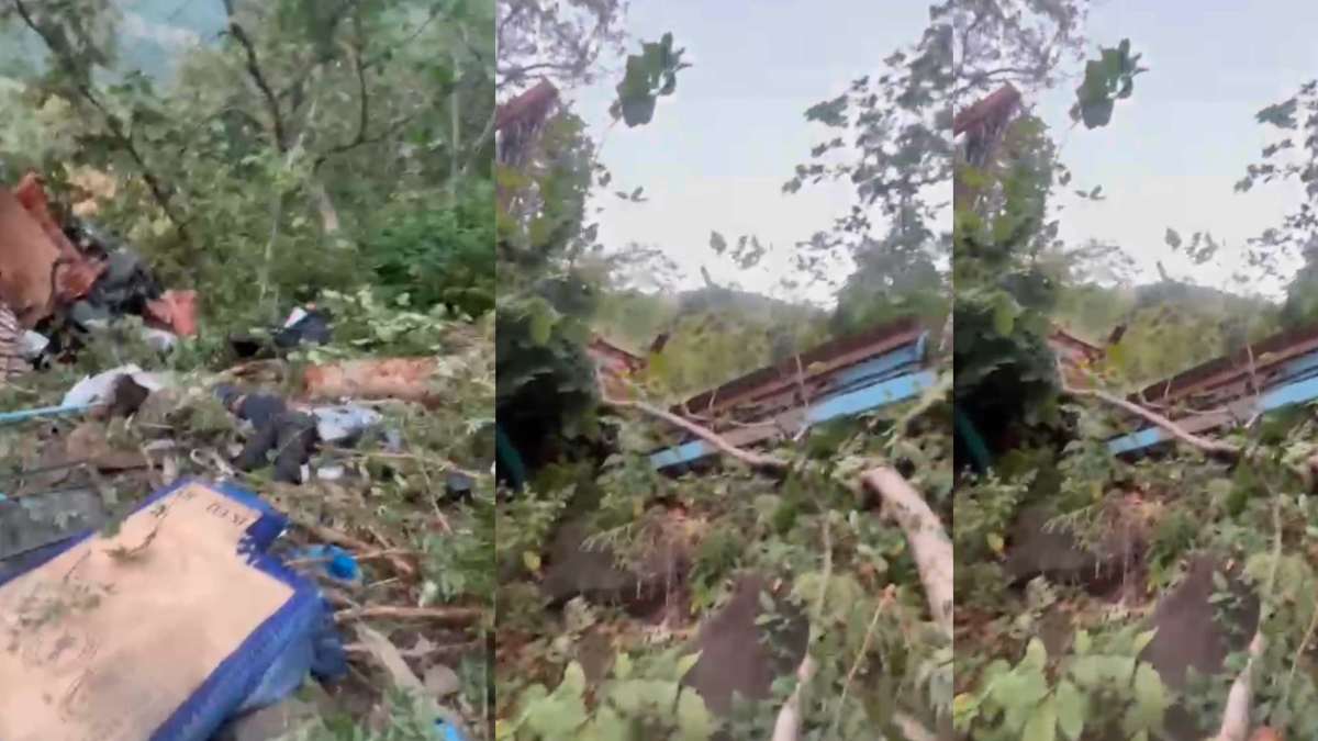 MP सड़क हादसे में तीन की मौत: बेकाबू होकर खाई में गिरा ट्रक, मची चीख-पुकार