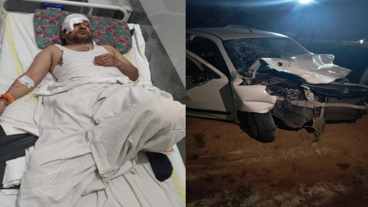 अलीराजपुर में डंपर ने कार को मारी टक्कर: कथाकार पं. योगेश शास्त्री गंभीर रूप से घायल, अस्पताल में इलाज जारी…