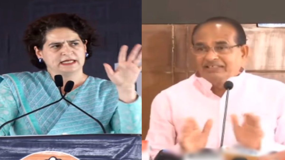 MP में ‘घोषणा’ पर सियासत: प्रियंका ने कहा- हम शिक्षा और बच्चों की बात कर रहे, मगर ध्यान भटकाने वालों को कुछ और ही समझ आ रहा, CM शिवराज ने किया पलटवार
