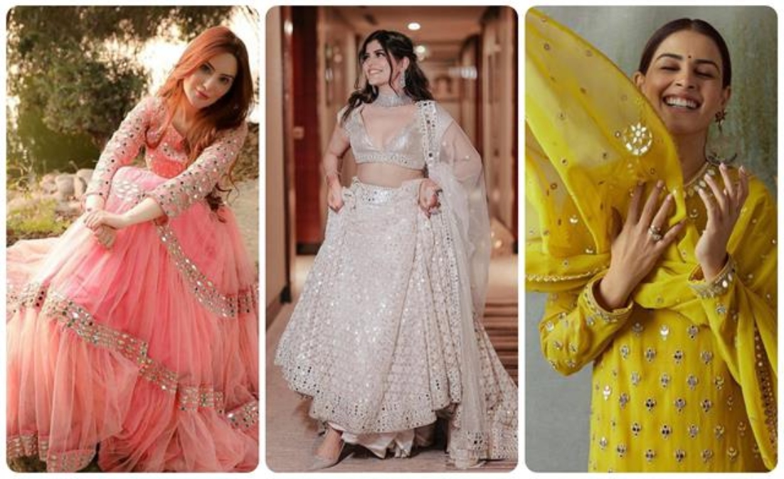 Trending Mirror Work Dress: फैशन ट्रेंड में एक बार फिर आयी Mirror Work ड्रेसेज की बहार , वेडिंग- पार्टी में एक बार जरूर ट्राई करें ये लुक…