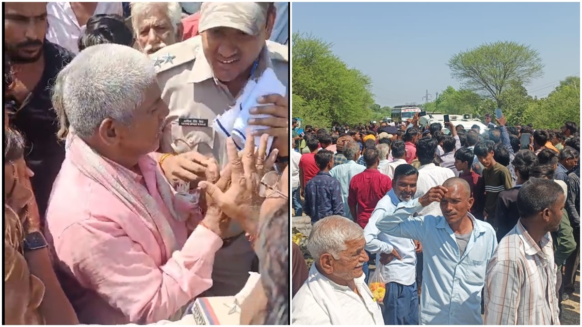 सड़क हादसे में चार मौत के बाद आक्रोश: परिजनों के साथ ग्रामीणों ने किया चक्काजाम, जिला प्रशासन के आश्वासन के बाद मामला हुआ शांत   