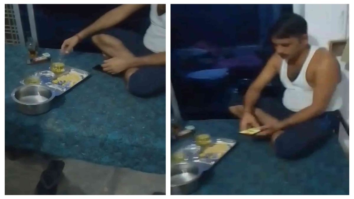 हेड कांस्टेबल का शराब पीते हुए VIDEO वायरल: थाने को बनाया मयखाना, खाकी पर खड़े हुए कई सवाल