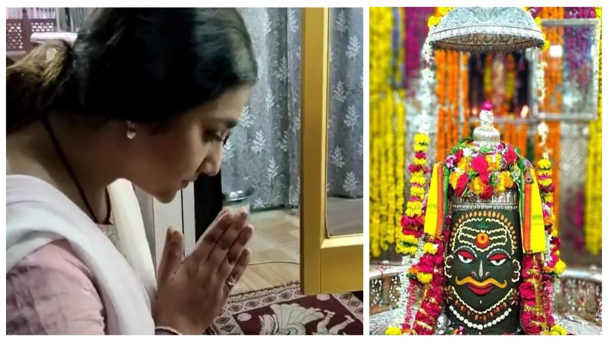 बाबा महाकाल के दर्शन करने पहुंची बालिका वधू की गहना: भस्म आरती में हुई शामिल, बोली फिर आउंगी