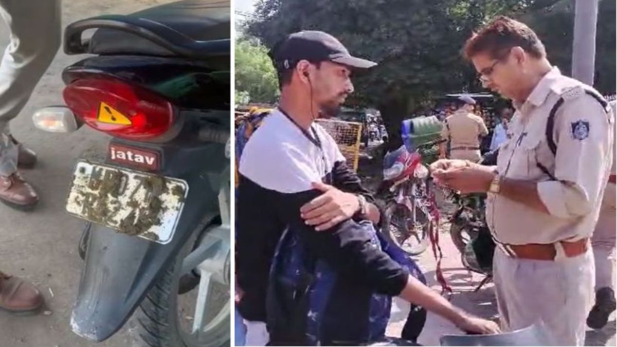 जेल भरो आंदोलनः बाइक के नंबर प्लेट पर गोबर लगाकर शामिल होने जा रहे तीन युवकों को पुलिस ने पकड़ा, आजाद समाज पार्टी के जिलाध्यक्ष हिरासत में