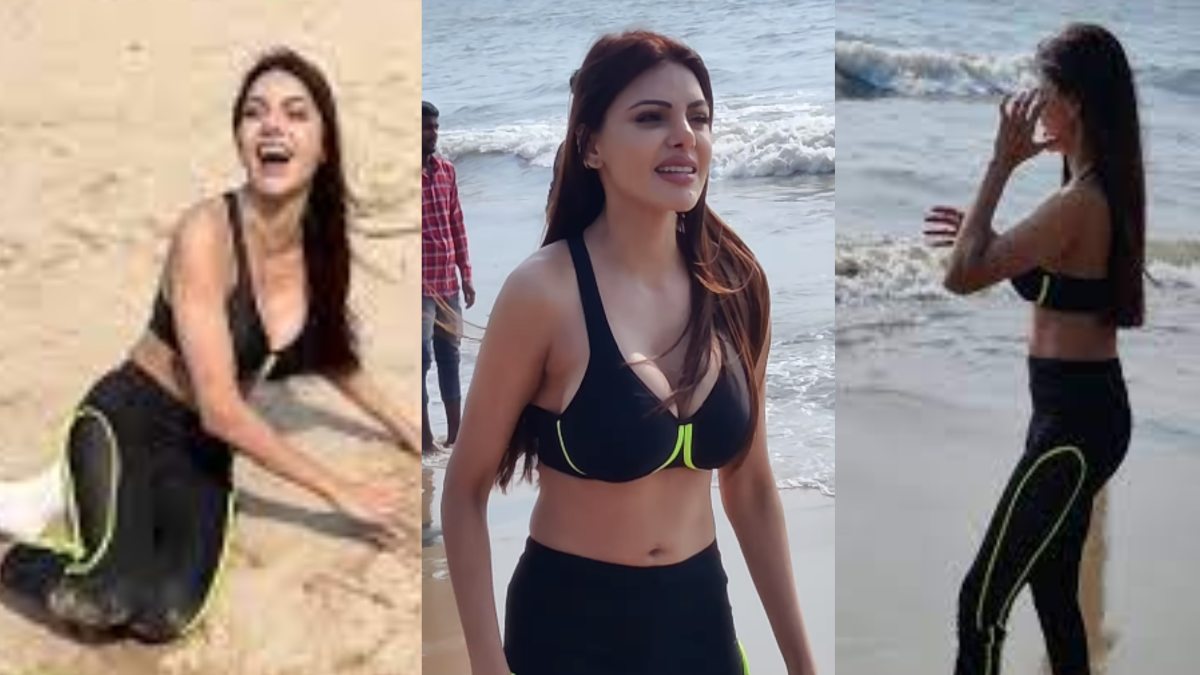 समंदर की रेत में Sherlyn Chopra ने ढाया कहर, दिखाई ऐसी अदा की पेपराजी के उड़ गए होश …