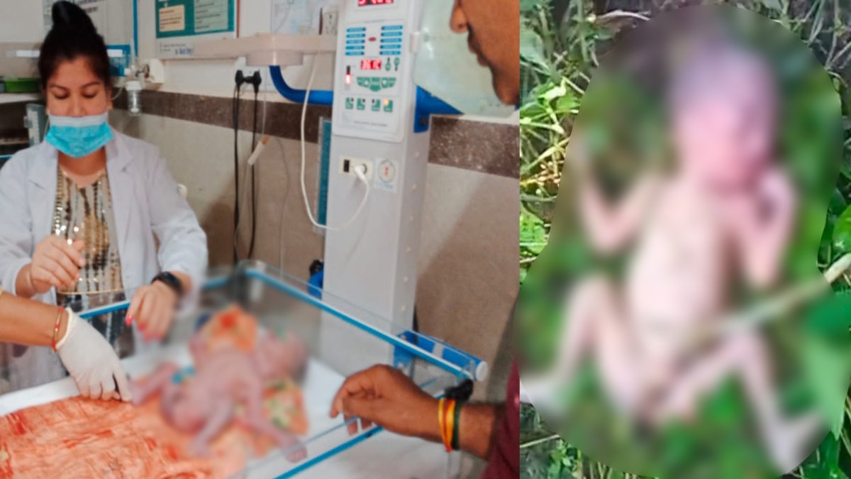 मानवता शर्मसार ! महिला ने नवजात शिशु को झाड़ियों में फेंका, मासूम का इलाज जारी