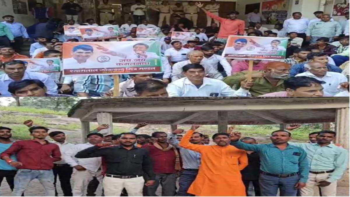 टिकट कटने के बाद बीजेपी- कांग्रेस में बवाल जारीः PCC गेट पर बैठे कांग्रेसी, सिंगरौली में BJP MLA के समर्थकों ने लगाए नारे, बागियों के पास आया संगठन का फोन