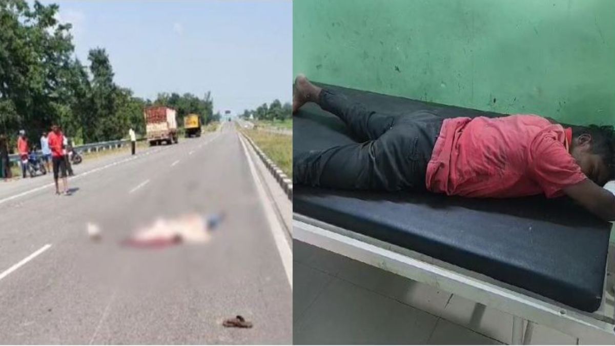 CG ACCIDENT NEWS : सिलेंडर से भरे ट्रक ने बाइक को रौंदा, दर्दनाक हादसे में एक युवक की मौत, 2 गंभीर