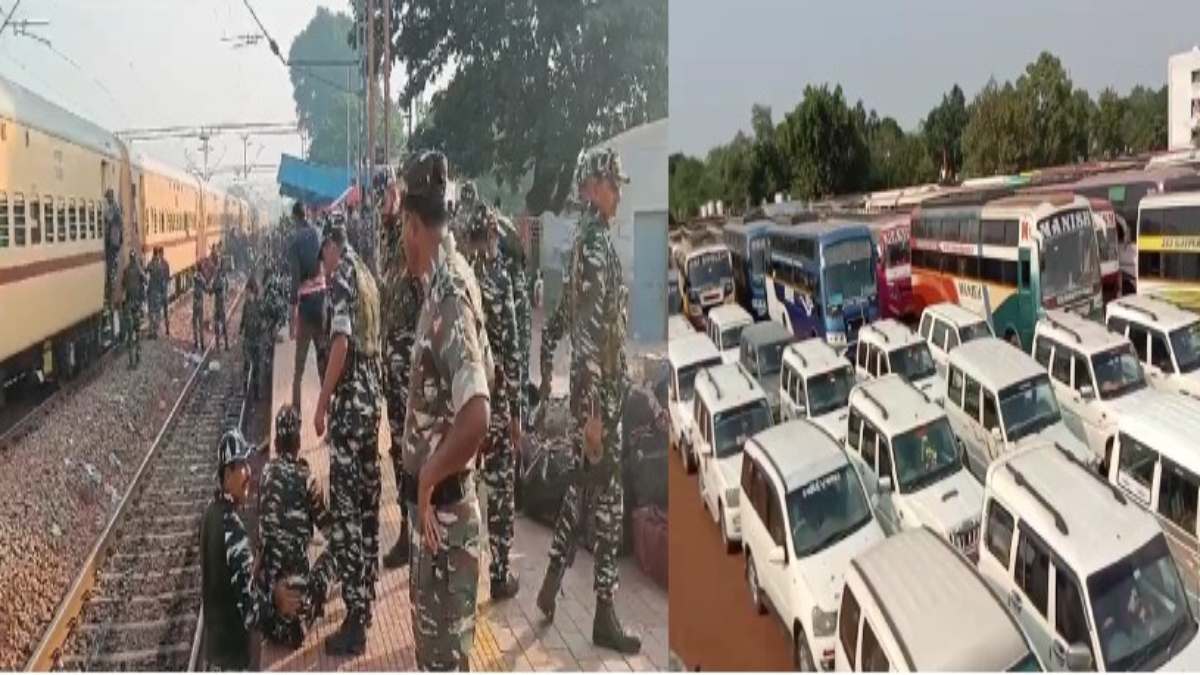 CG में चुनाव के दौरान सुरक्षा की कमान संभालेंगे 3000 CRPF जवान, विशेष ट्रेन से पहुंचे दुर्ग