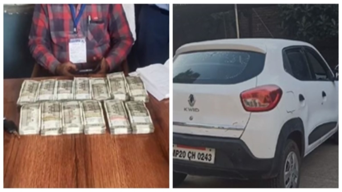 कार सवार से मिले साढ़े 6 लाख रुपए: चेक पोस्ट पर पुलिस ने पकड़ा, पूछताछ में नहीं दे पाया जानकारी 