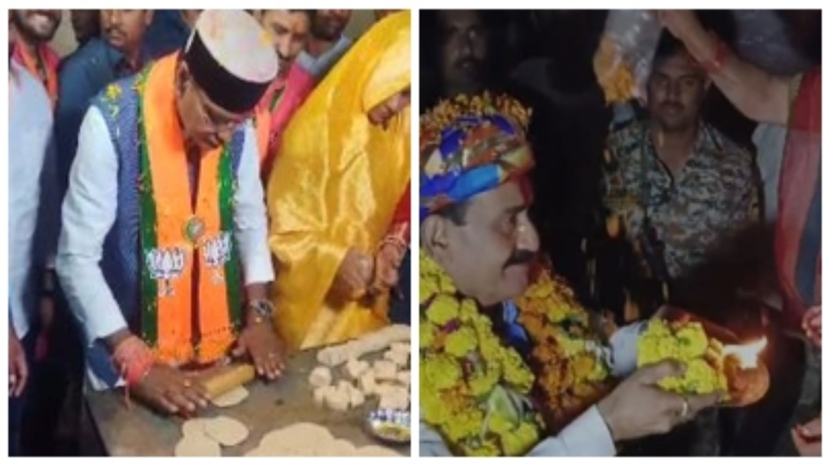 जनसंपर्क के दौरान मंत्रियों का दिखा अलग अंदाज: भंडारे में पूड़ियां बेलकर तलते नजर आए सारंग, इधर नरोत्तम ने महिलाओं की उतारी आरती 