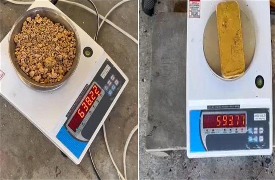 एस.जी.आर.डी. इंटरनैशनल एयरपोर्ट पर 3 किलो सोना पेस्ट जब्त