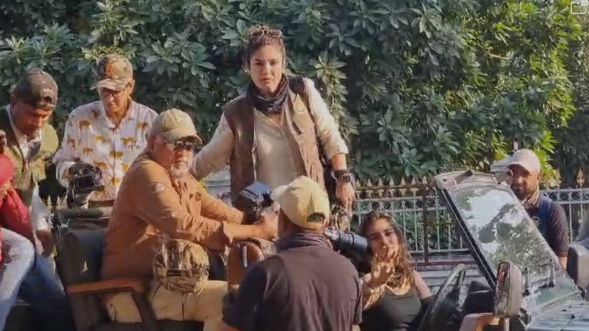 फिल्म अभिनेत्री Raveena Tandon पहुंची टाइगर रिजर्वः जंगल सफारी में मनाया अपना जन्मदिन, बेटी भी साथ