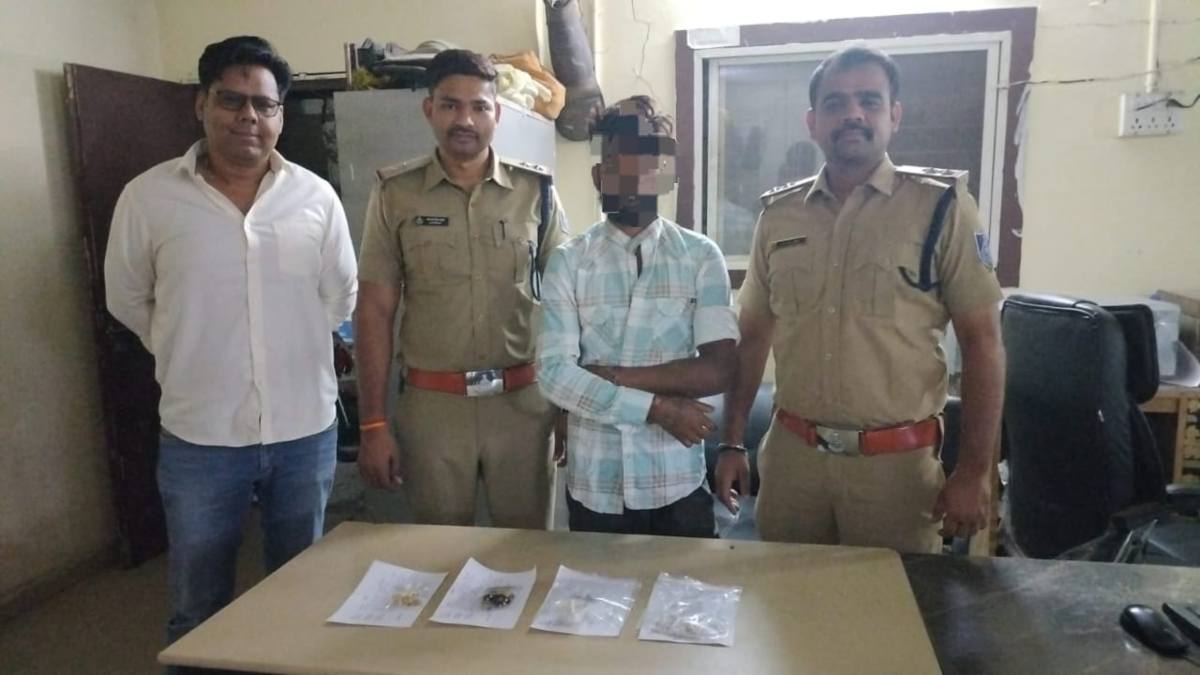 Indore Crime: रेकी के बाद सूने मकान में करता था चोरी, लाखों रुपए के सोने चांदी के जेवरात जब्त, पूछताछ जारी