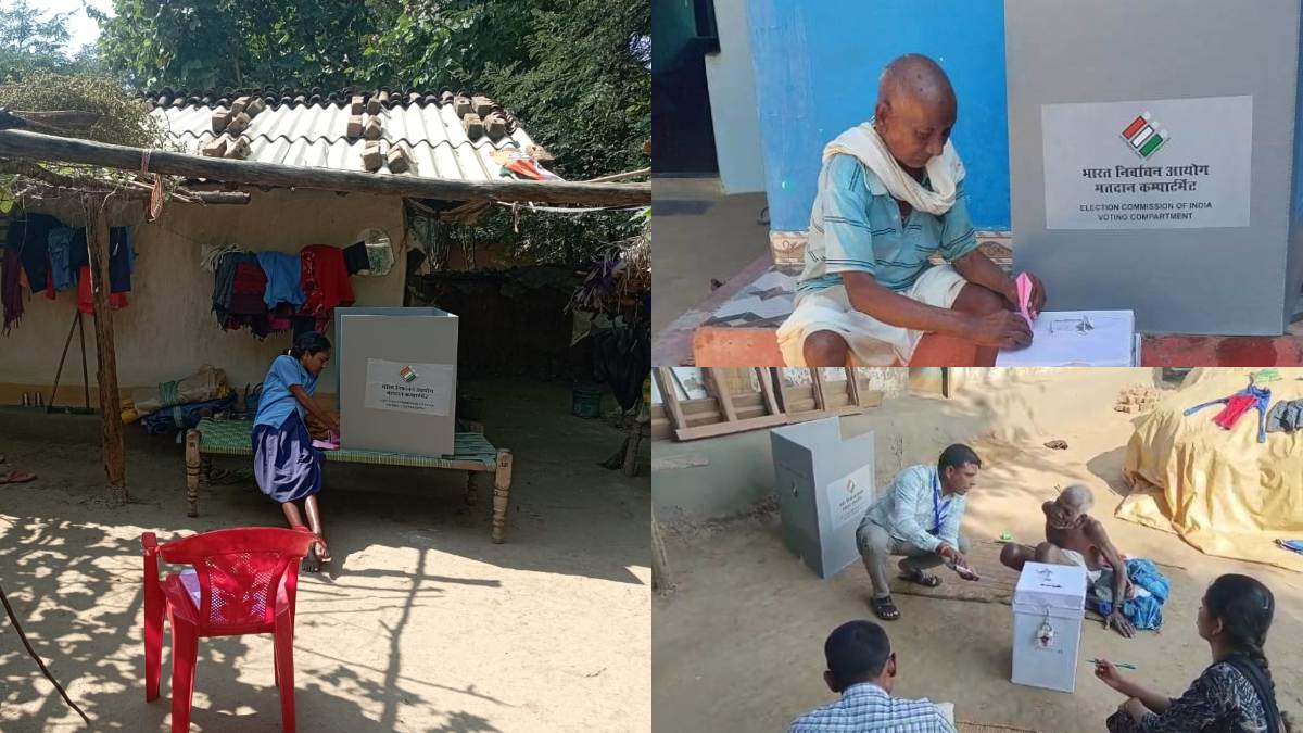 CG Election 2023: रंग ला रही चुनाव आयोग की नई मुहीम, 82 साल के बुजुर्ग ने घर से डाला वोट, दिव्यांग फुलकुंवर ने 35 साल में पहली बार किया मतदान