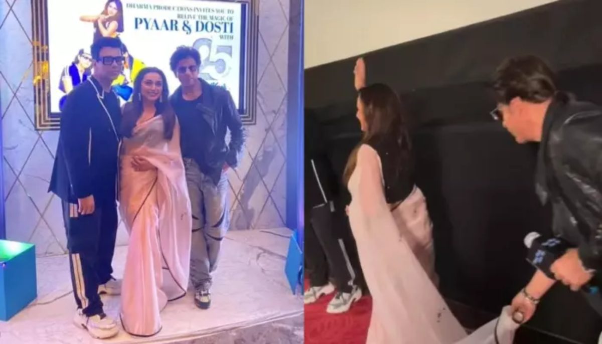 SRK and Rani Mukherjee: रानी मुखर्जी का पल्लू थामे नजर आया शाहरुख का केयरिंग नेचर, वीडियो वायरल