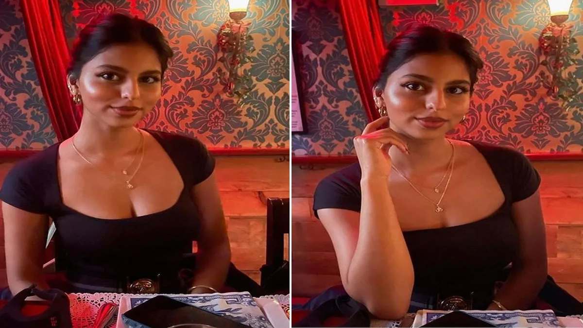 Suhana Khan को देख धड़का फैंस का दिल, डीप नेकलाइन में एक्ट्रेस लगी बेहद खूबसूरत …