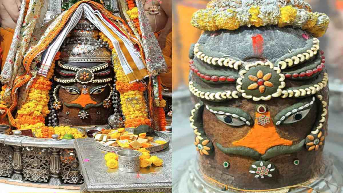 18 अक्टूबर महाकाल आरती दर्शन, VIDEO: भगवान महाकाल का राजा स्वरूप दिव्य श्रृंगार