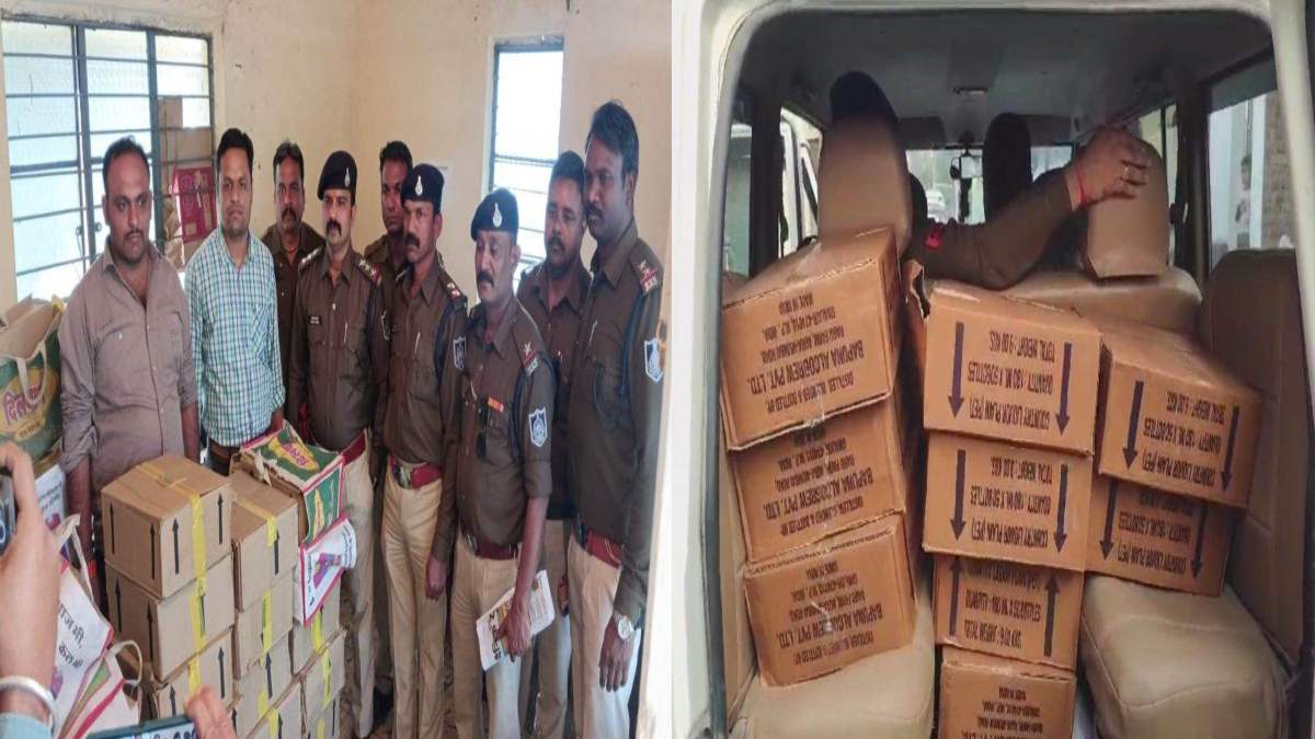 ड्राई डे पर पुलिस की कार्रवाई: मकान से अवैध शराब की 155 पेटियां जब्त, इधर ई-रिक्शा से मदिरा के साथ आरोपी गिरफ्तार