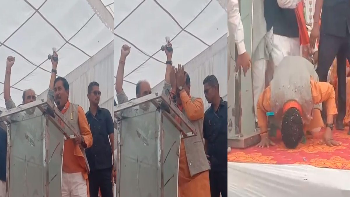 BJP प्रत्याशी ने रोते हुए झोली फैलाकर मांगा वोट, जनता से की ये अपील, देखें Video