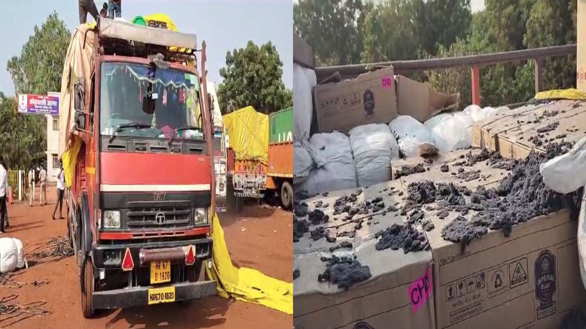 पुलिस की कार्रवाईः ट्रक में कॉटन के बीच छिपाकर ब्रांडेड शराब की तस्करी, ड्राइवर गिरफ्तार