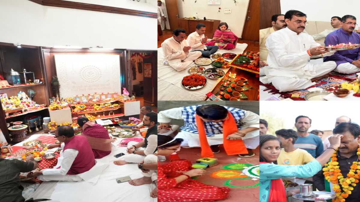 MP में चुनावी माहौल के बीच दिवाली: प्रदेश के नेताओं ने ऐसे मनाई दिवाली, देखिए तस्वीरें…