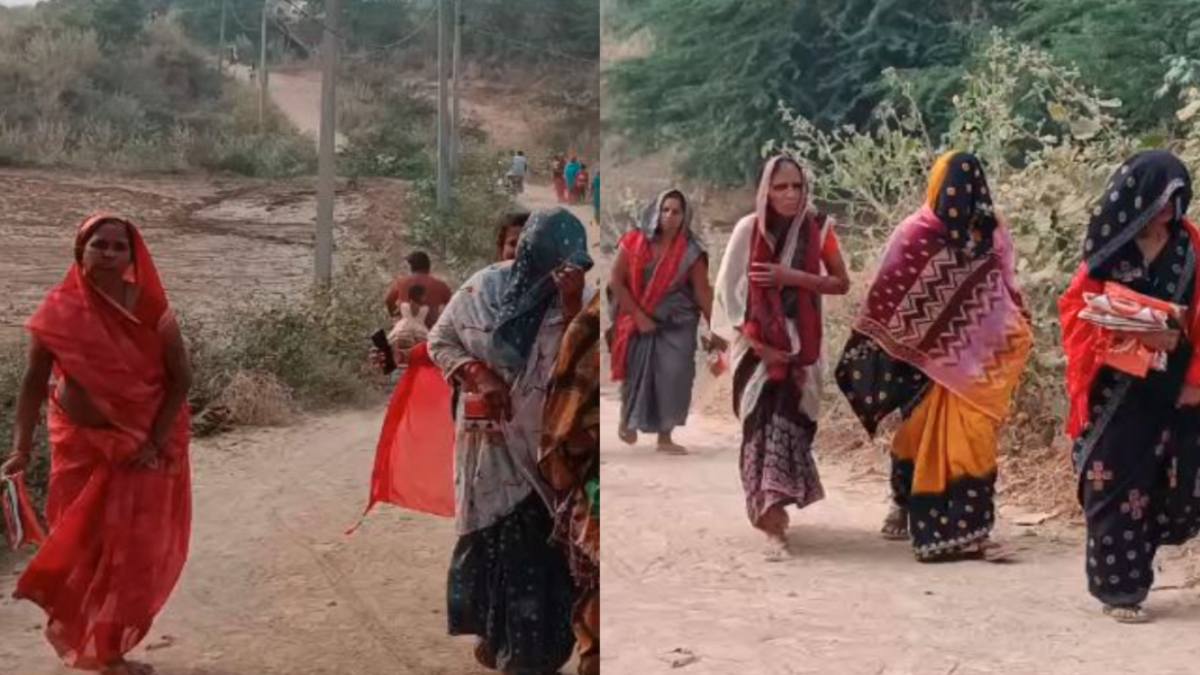 मुरैना में वोट के लिए प्रलोभन : महिलाओं को इकट्ठा कर बांटी साड़ी, वीडियो वायरल…