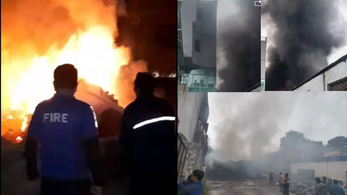 ऋषिकेष: टायर फैक्टरी में लगी भीषण आग, काबू पाने में जुटी फायर ब्रिगेड